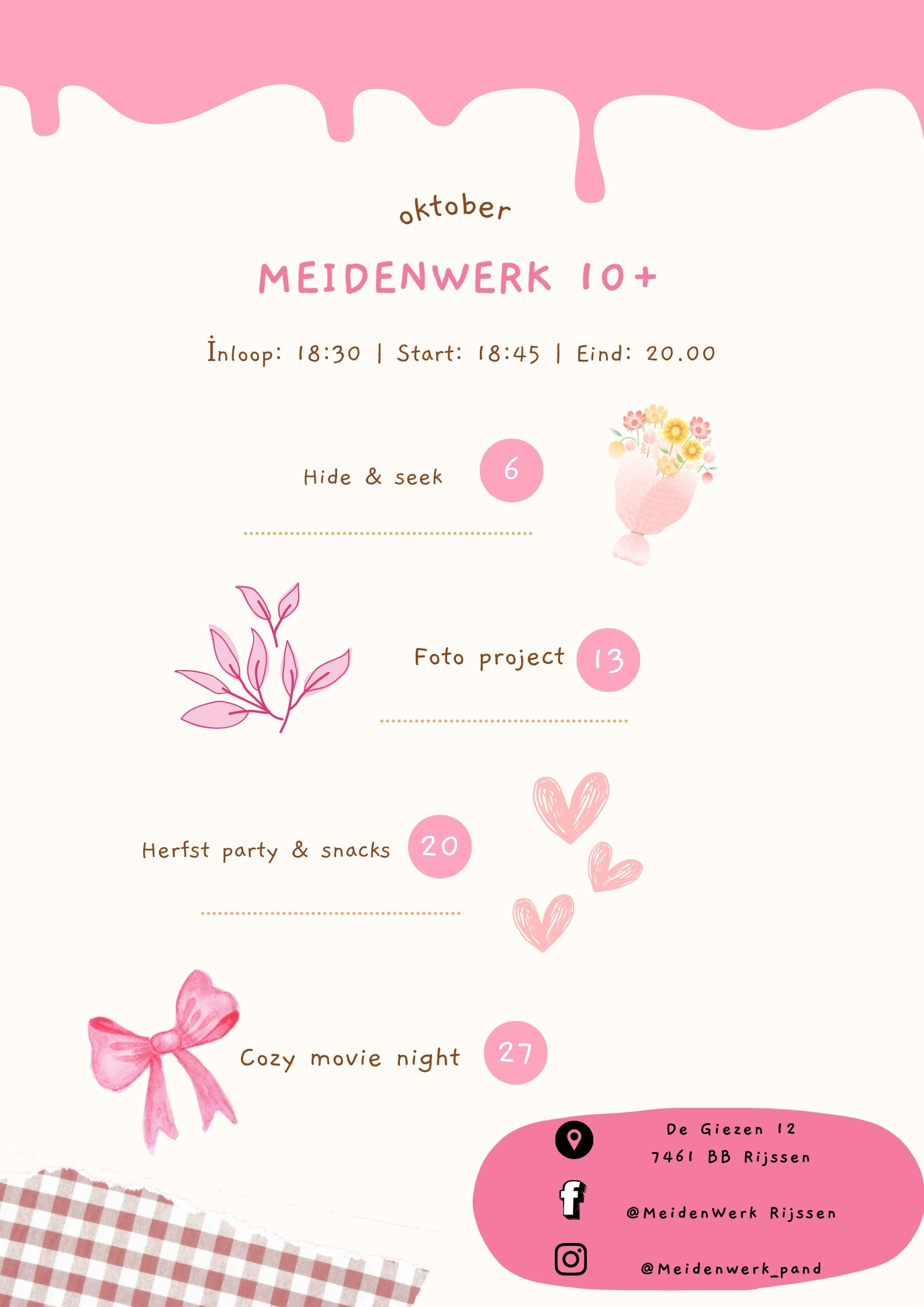 Meidenwerk (10+): Herfst party & snacks